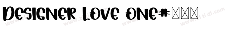 Designer Love one字体转换